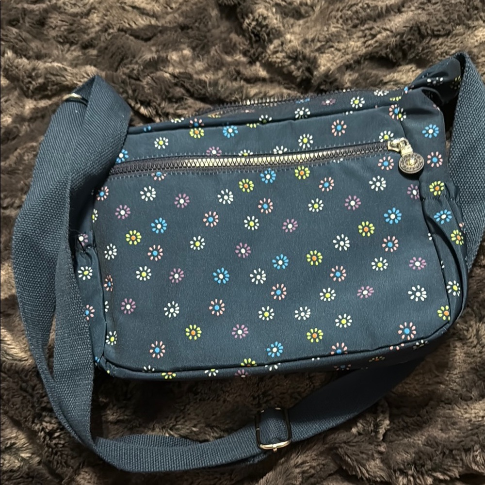Floral Blue Crossbody Bag - Picture 4 of 4